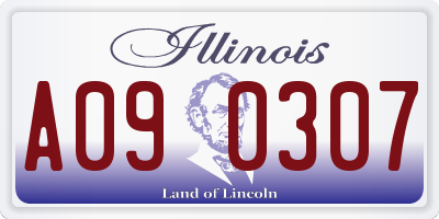 IL license plate A090307