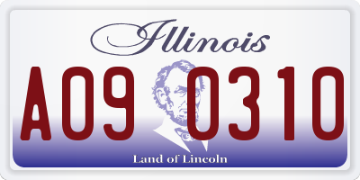 IL license plate A090310