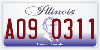 IL license plate A090311