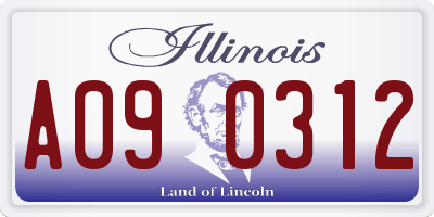 IL license plate A090312
