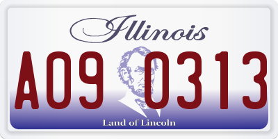IL license plate A090313
