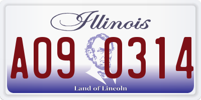 IL license plate A090314