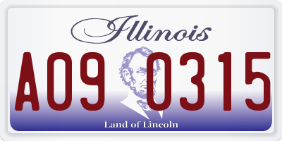 IL license plate A090315