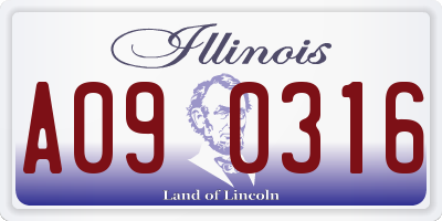 IL license plate A090316