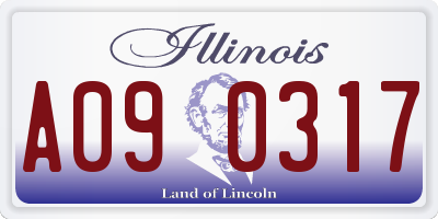 IL license plate A090317