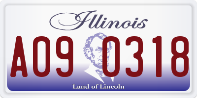 IL license plate A090318