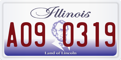 IL license plate A090319