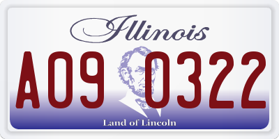 IL license plate A090322