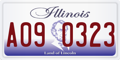 IL license plate A090323