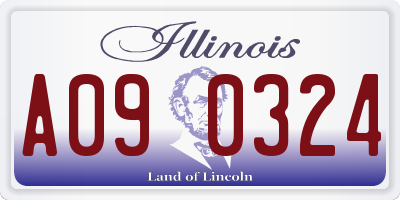 IL license plate A090324
