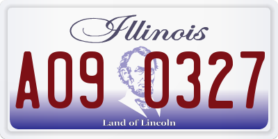 IL license plate A090327