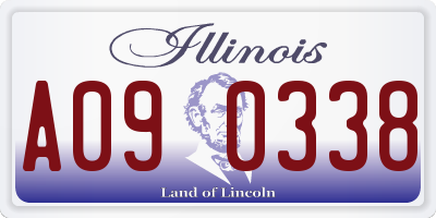 IL license plate A090338