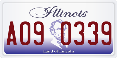 IL license plate A090339