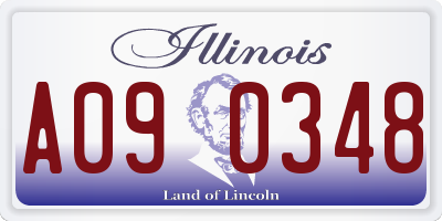 IL license plate A090348