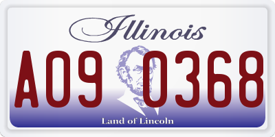 IL license plate A090368