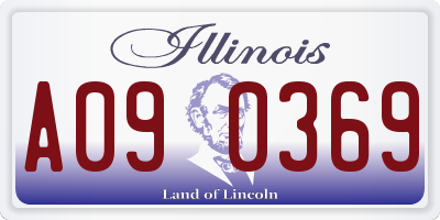 IL license plate A090369
