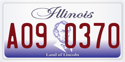IL license plate A090370