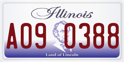 IL license plate A090388