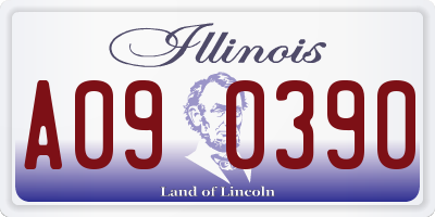 IL license plate A090390