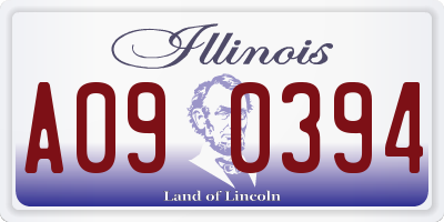 IL license plate A090394