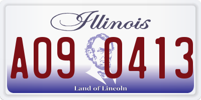 IL license plate A090413