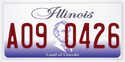 IL license plate A090426