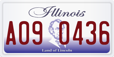 IL license plate A090436