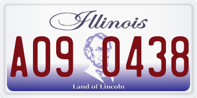 IL license plate A090438