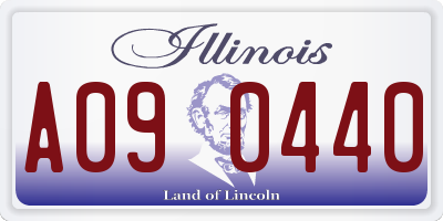 IL license plate A090440