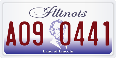 IL license plate A090441