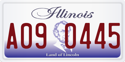 IL license plate A090445