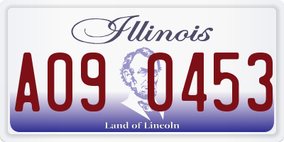 IL license plate A090453