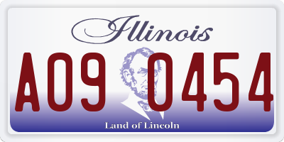 IL license plate A090454