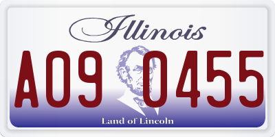 IL license plate A090455