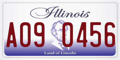 IL license plate A090456