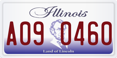 IL license plate A090460