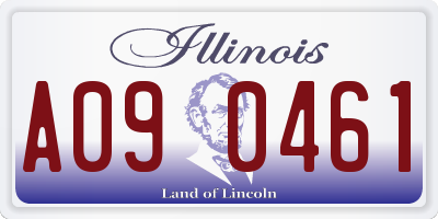 IL license plate A090461