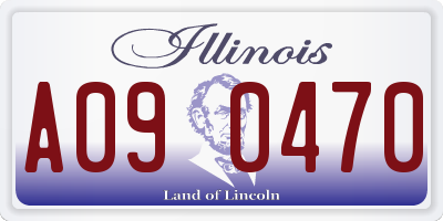 IL license plate A090470