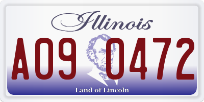 IL license plate A090472