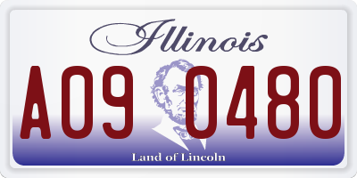 IL license plate A090480
