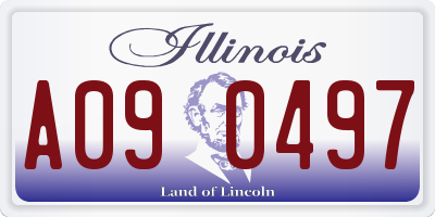 IL license plate A090497