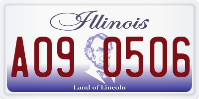 IL license plate A090506