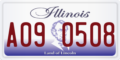 IL license plate A090508
