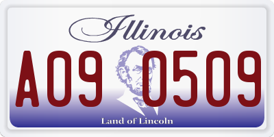 IL license plate A090509