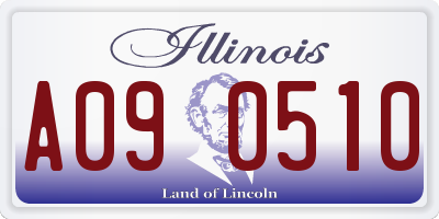 IL license plate A090510