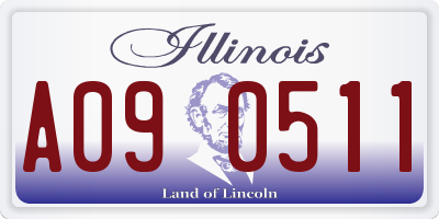 IL license plate A090511