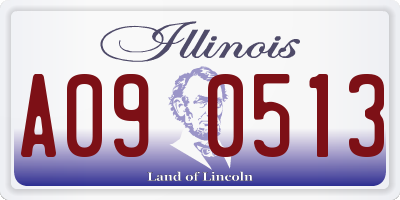IL license plate A090513