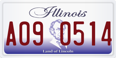 IL license plate A090514
