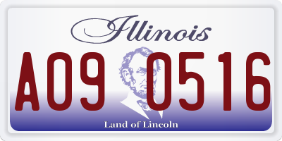 IL license plate A090516