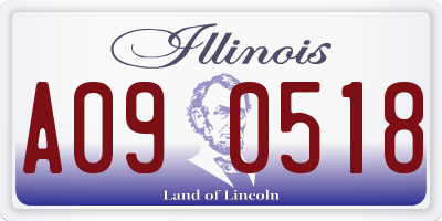 IL license plate A090518